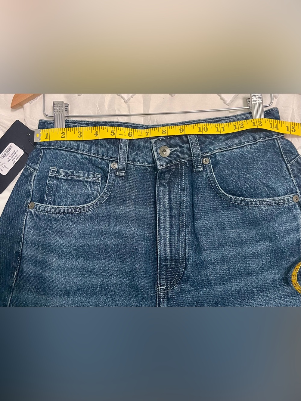 Rag & Bone The Chase High Rise Barrel Jeans Grafton Blue chic luxe NWT 25 - Picture 5 of 8